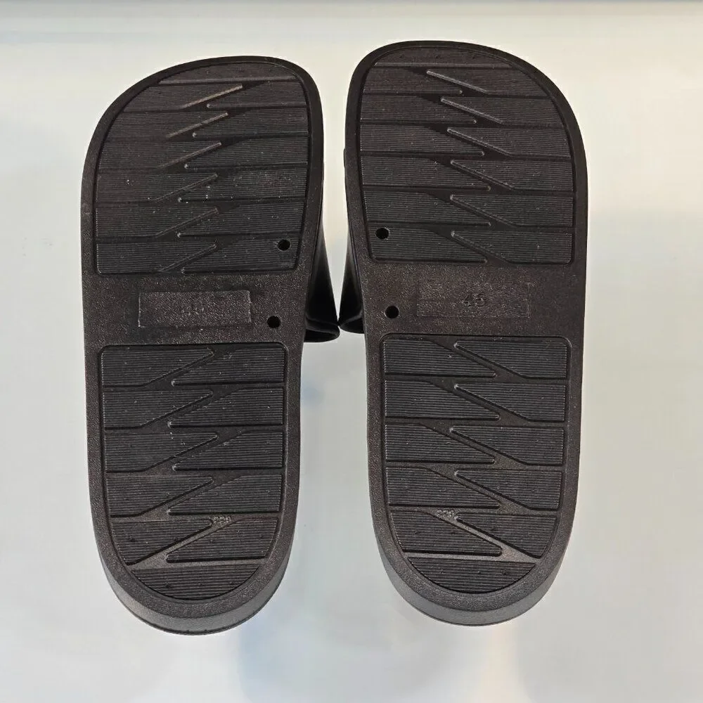 WSG Logo What's good? Slider Slides Black Rubber EU Size 45